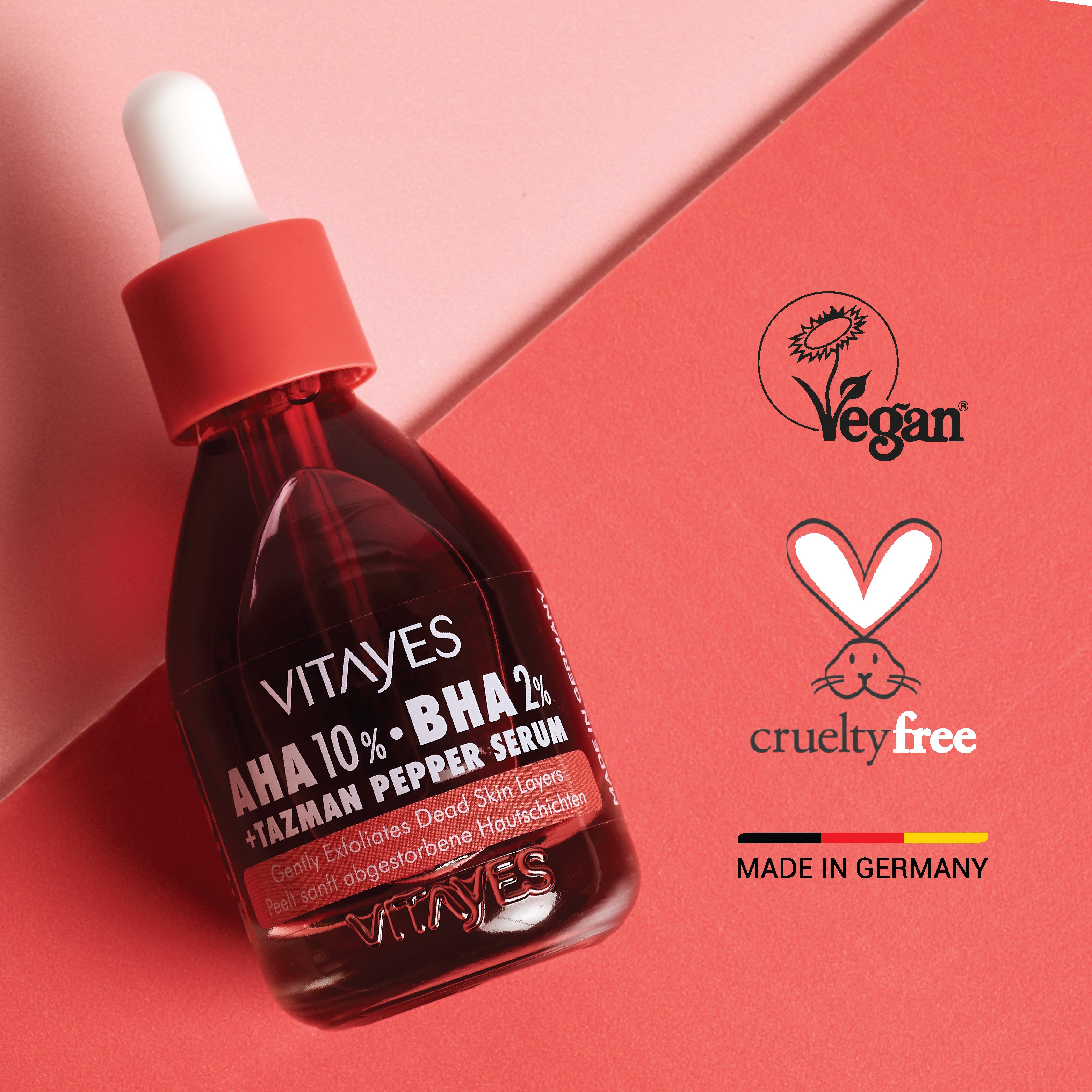 Sivilce Akne Lekeleri Karşıtı Gözenek Sıkılaştırıcı Yenileme Etkili Vitayes Aha & Bha Peeling Serum