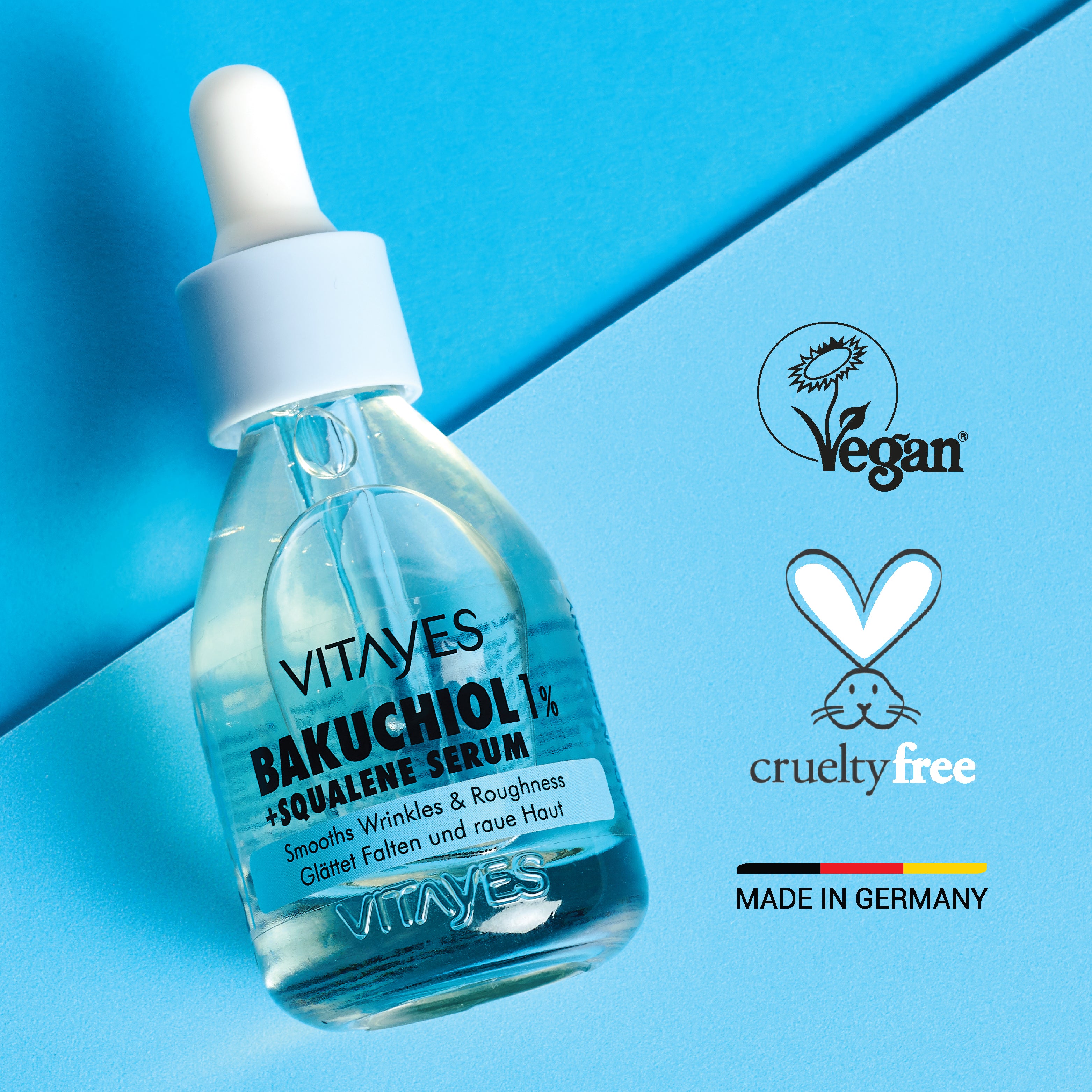 Nemlendirici Kırışıklık Önleyici Vitayes Bakuchiol Serum Doğal Retinol Alternatifi