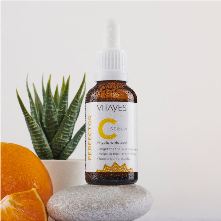 Koyu Lekelere Karşı Cilt Tonu Eşitleyici Vitayes C Vitamini Serum Parlak ve Canlandırıcı Etki
