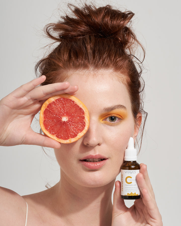 Koyu Lekelere Karşı Cilt Tonu Eşitleyici Vitayes C Vitamini Serum Parlak ve Canlandırıcı Etki