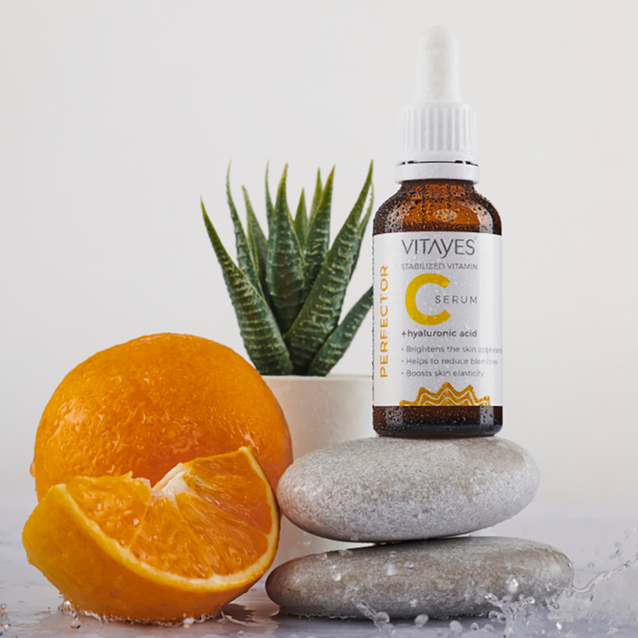 Koyu Lekelere Karşı Cilt Tonu Eşitleyici Vitayes C Vitamini Serum Parlak ve Canlandırıcı Etki