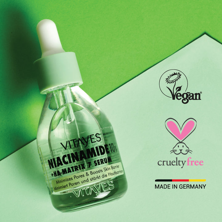 Gözenek Sıkılaştırıcı Cilt Tonu Eşitleyen Akne Sivilce Leke Karşıtı Vitayes Niacinamide Serum