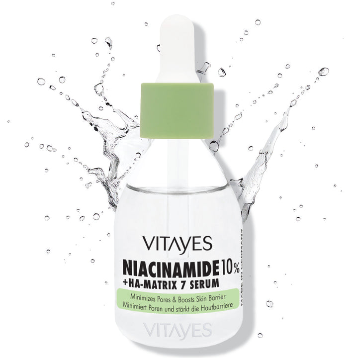 Gözenek Sıkılaştırıcı Cilt Tonu Eşitleyen Akne Sivilce Leke Karşıtı Vitayes Niacinamide Serum
