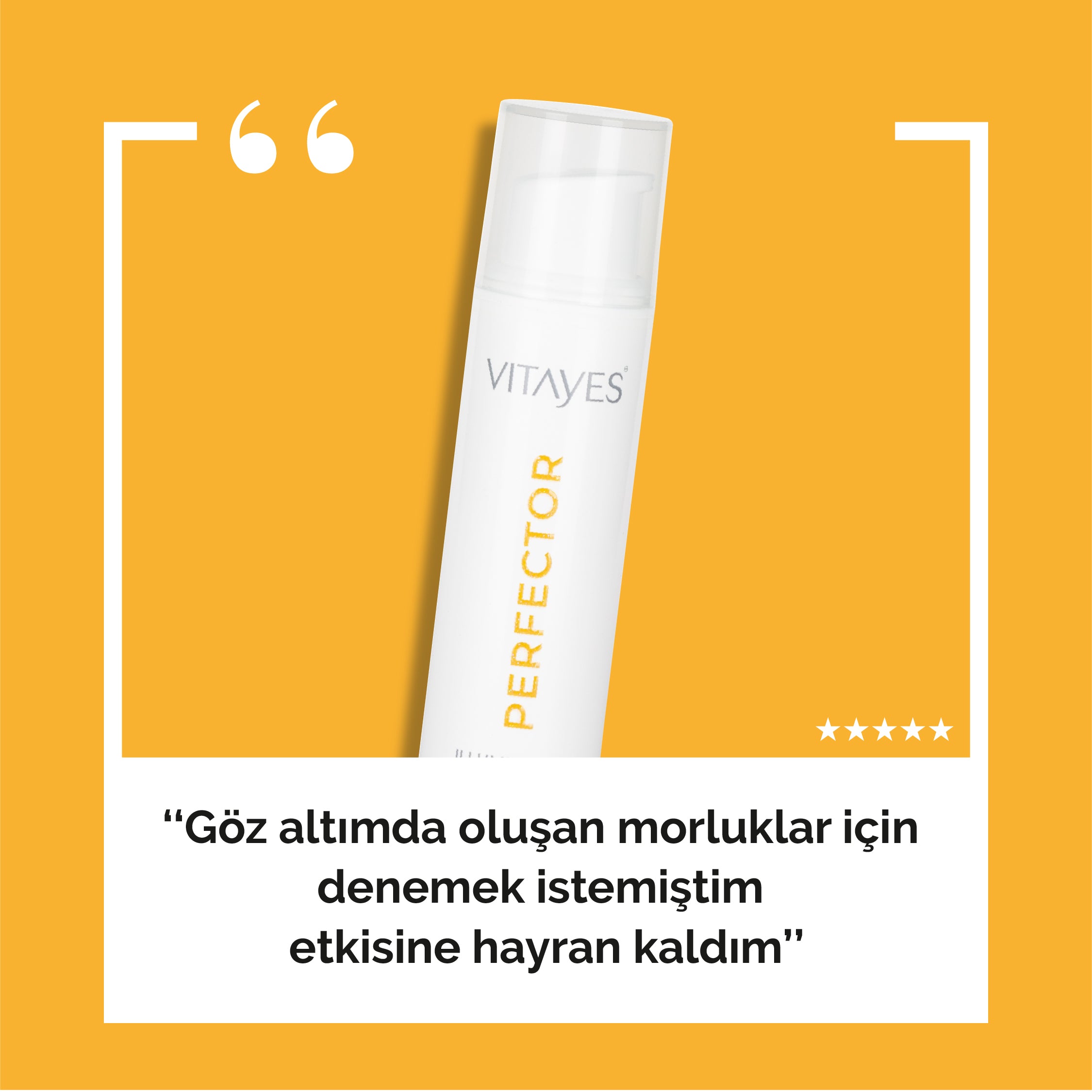 Nemlendirici Peptit Vitayes Göz Serumu Sıkılaştırıcı Kırışıklık Önleyici Göz Altı Torbaları ve İnce Çizgiler