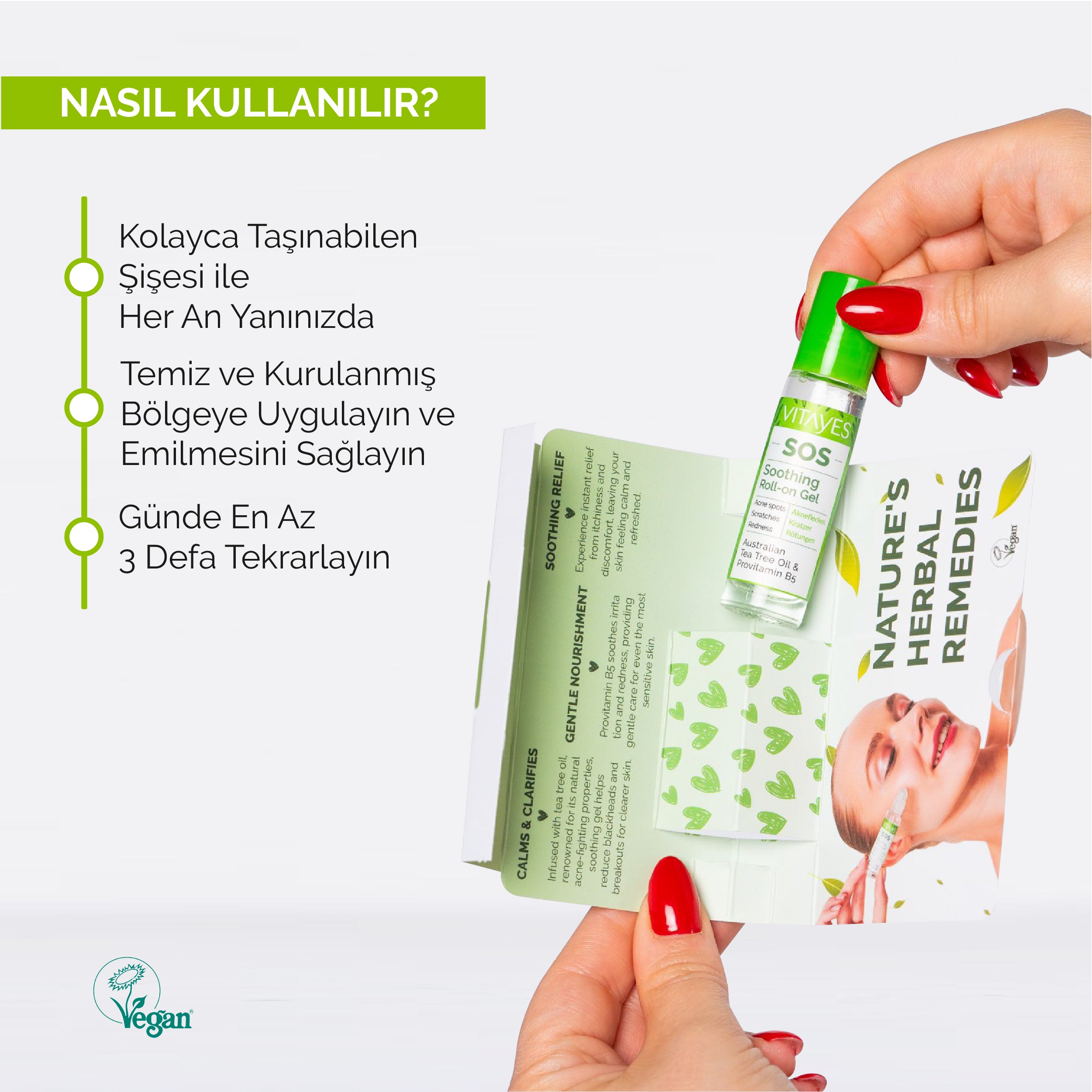Onarıcı ve Yatıştırıcı Vitayes Çay Ağacı Yağı Özlü SOS Serum