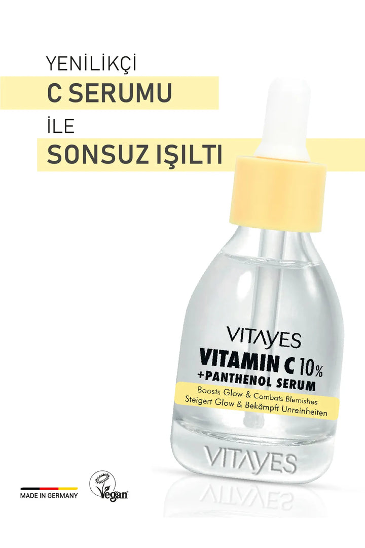 Nemlendirici Vitayes C Vitamini Serumu Cilt Tonu Eşitleyici ve Aydınlatıcı Parlak Görünüm
